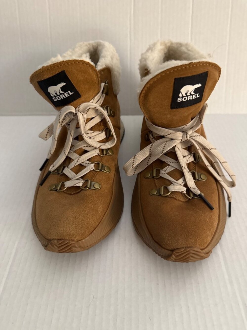 SOREL Out N About III Conquest Fall Winter Waterproof Suede Brown Boots Size 9